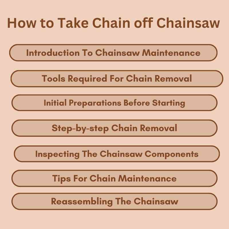 How to Take Chain off Chainsaw