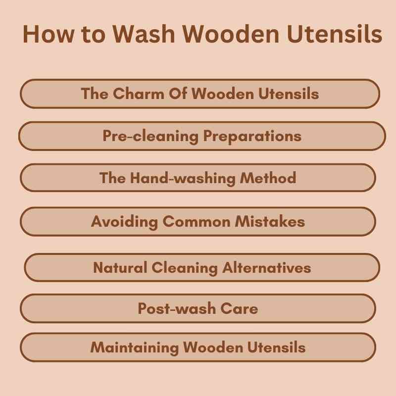 How to Wash Wooden Utensils