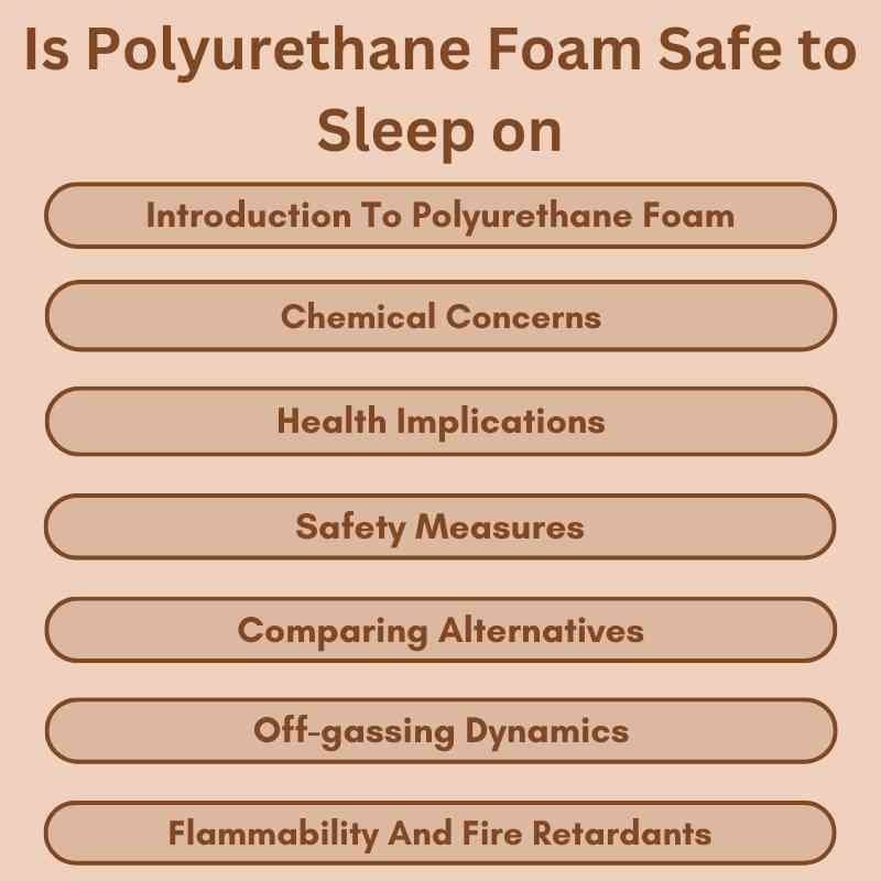 Is Polyurethane Foam Safe to Sleep on
