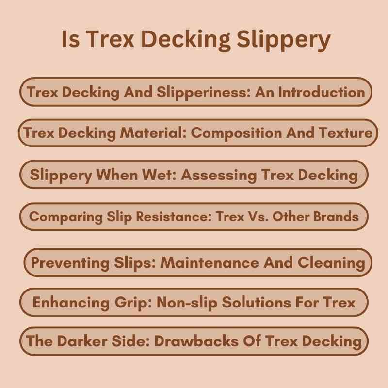 Is Trex Decking Slippery