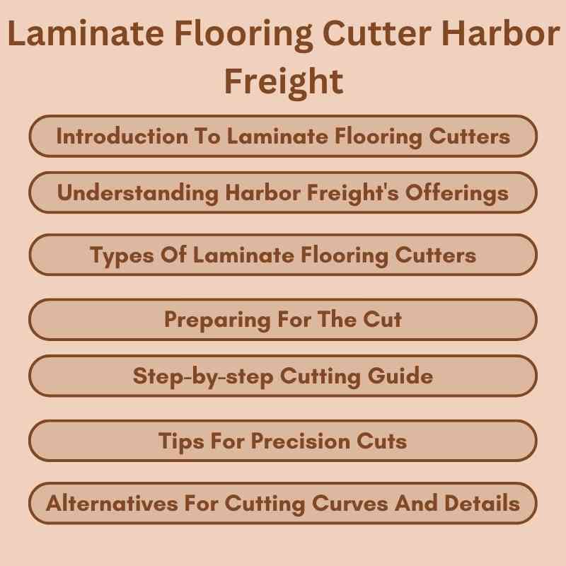 Laminate Flooring Cutter Harbor Freight