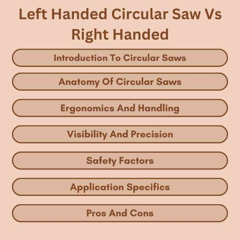 Left Handed Circular Saw Vs Right Handed Which is Best for You? Woodworking Advisor