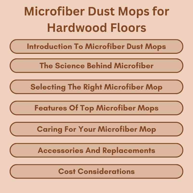 Microfiber Dust Mops for Hardwood Floors