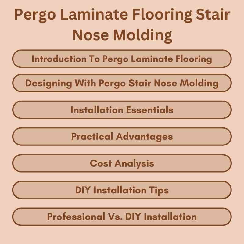 Pergo Laminate Flooring Stair Nose Molding