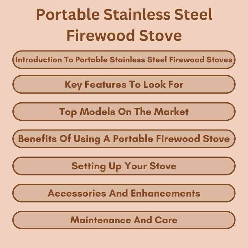 Portable Stainless Steel Firewood Stove