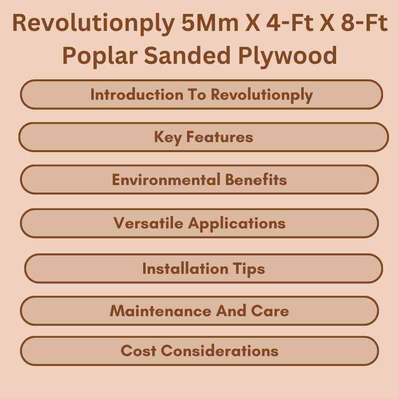 Revolutionply 5Mm X 4-Ft X 8-Ft Poplar Sanded Plywood