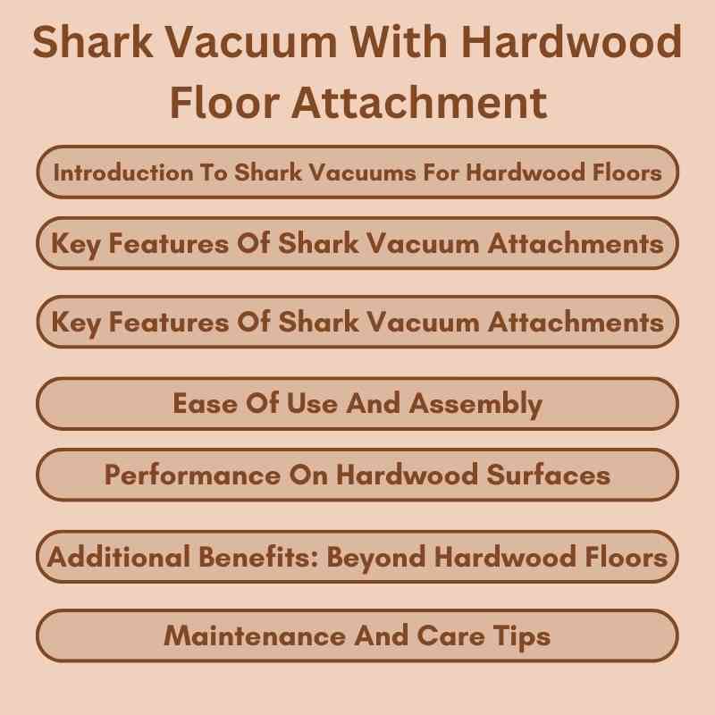 Shark Vacuum With Hardwood Floor Attachment: Spotless Homes