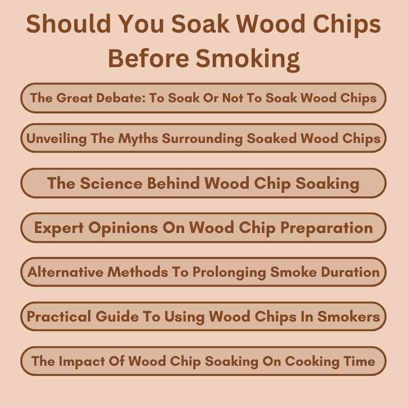 Should You Soak Wood Chips Before Smoking