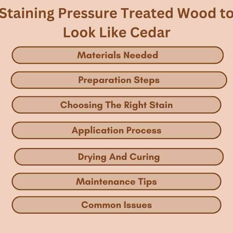 Staining Pressure Treated Wood to Look Like Cedar