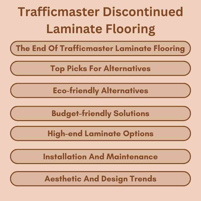 Trafficmaster Discontinued Laminate Flooring