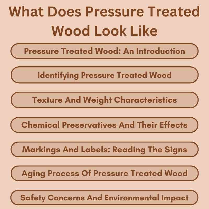 What Does Pressure Treated Wood Look Like