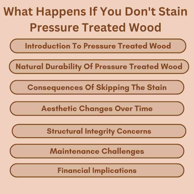 What Happens If You Don't Stain Pressure Treated Wood