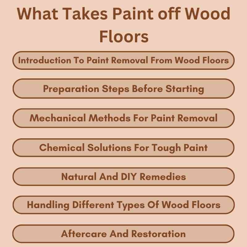 What Takes Paint off Wood Floors