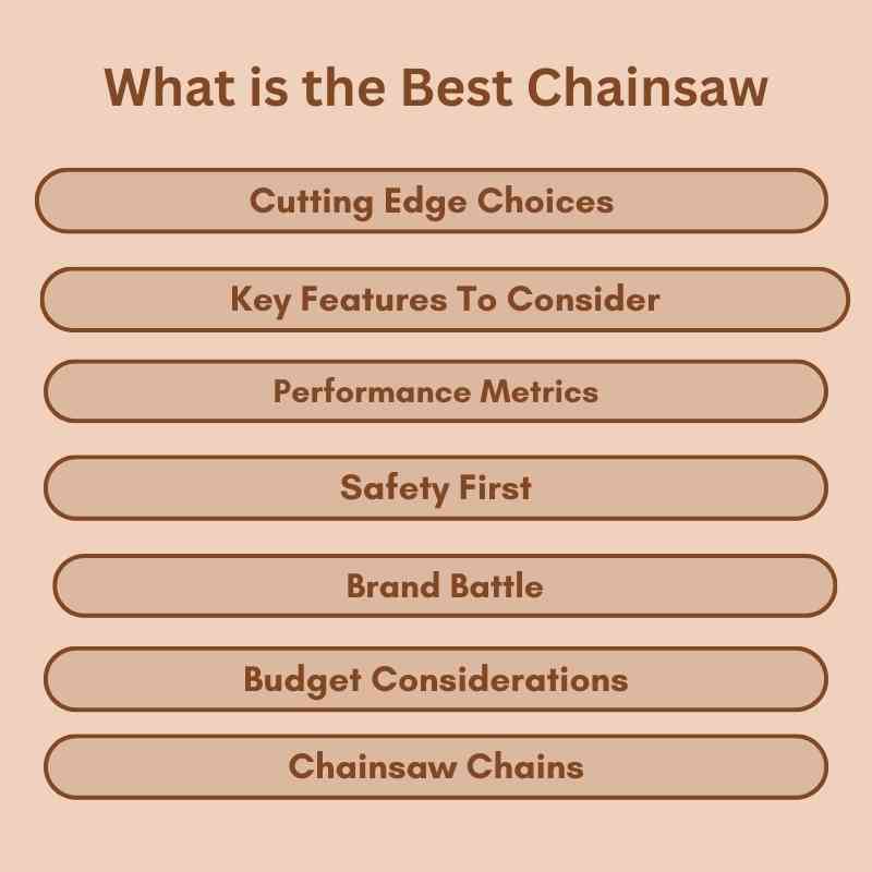 What is the Best Chainsaw