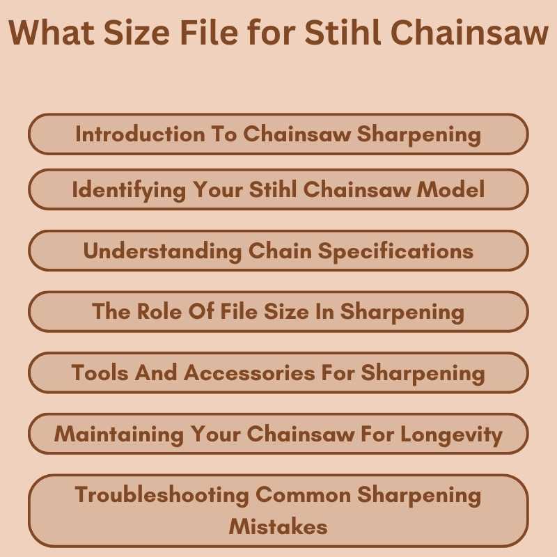 Size File for Stihl Chainsaw