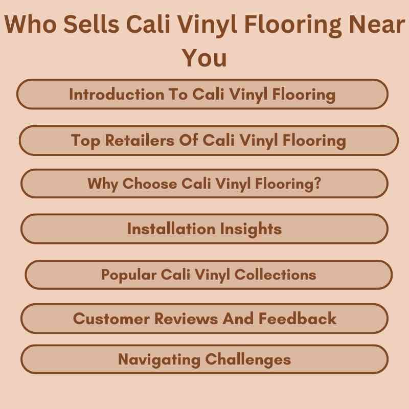 Who Sells Cali Vinyl Flooring Near You