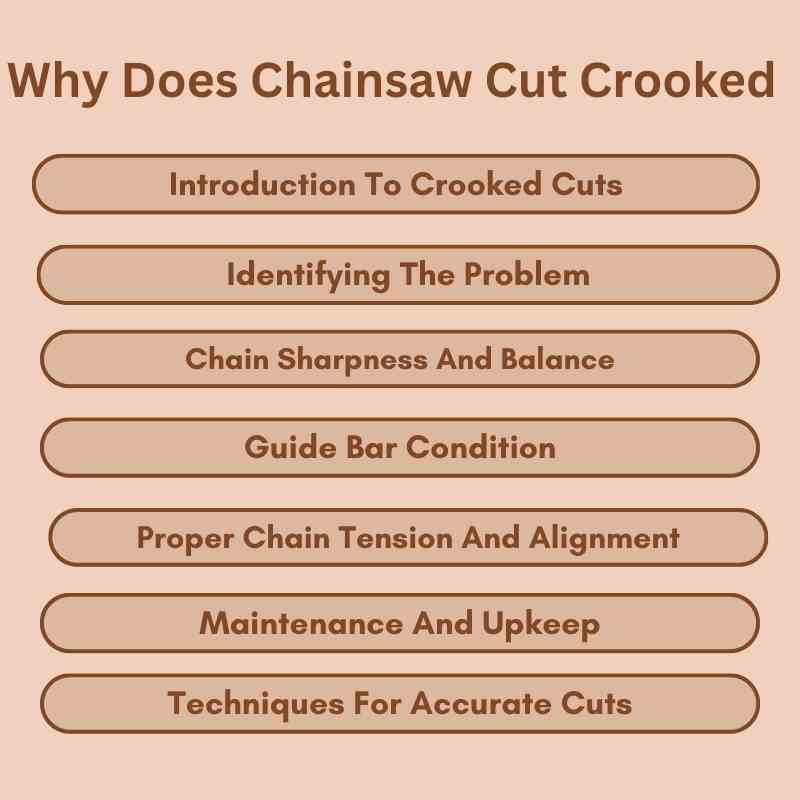 Why Does Chainsaw Cut Crooked