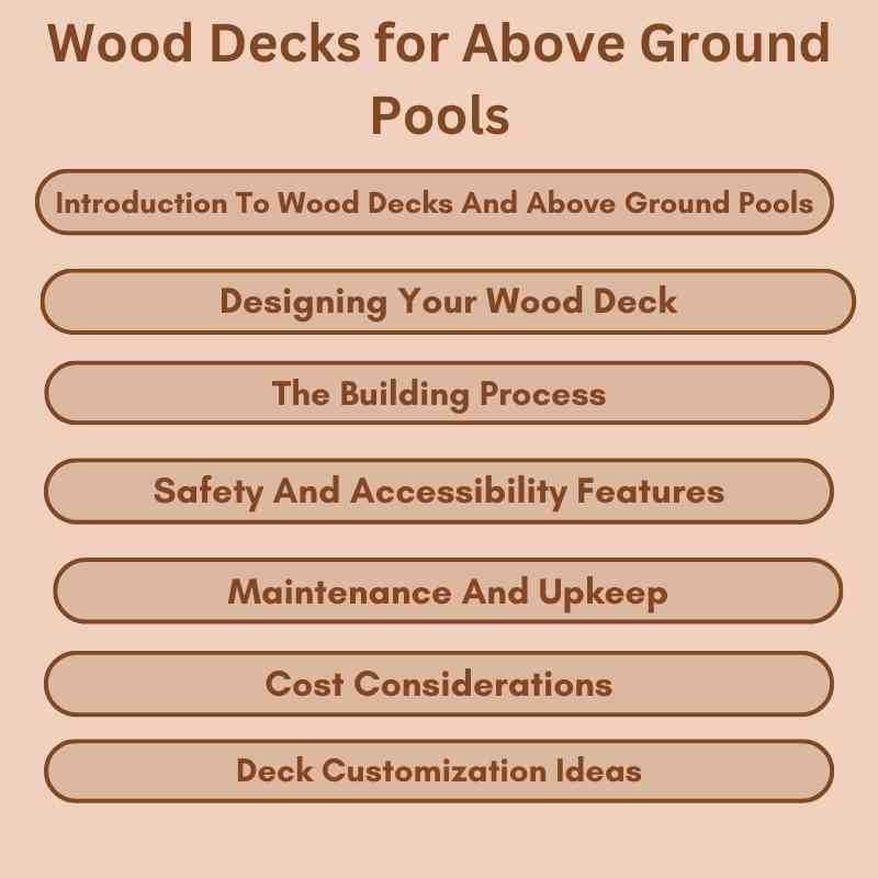 Wood Decks for Above Ground Pools