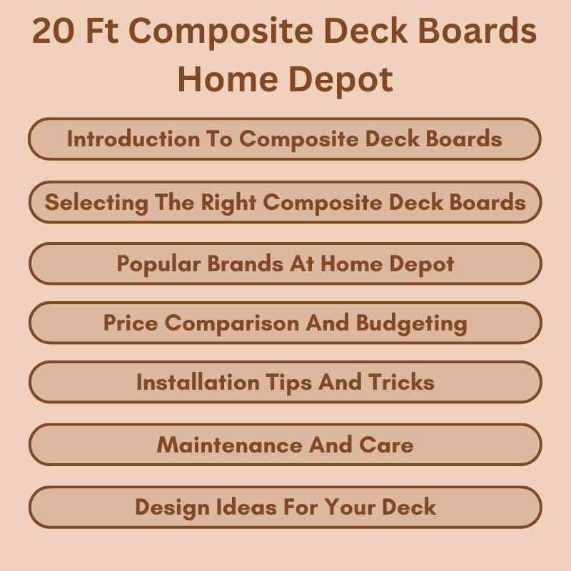 20 Ft Composite Deck Boards Home Depot