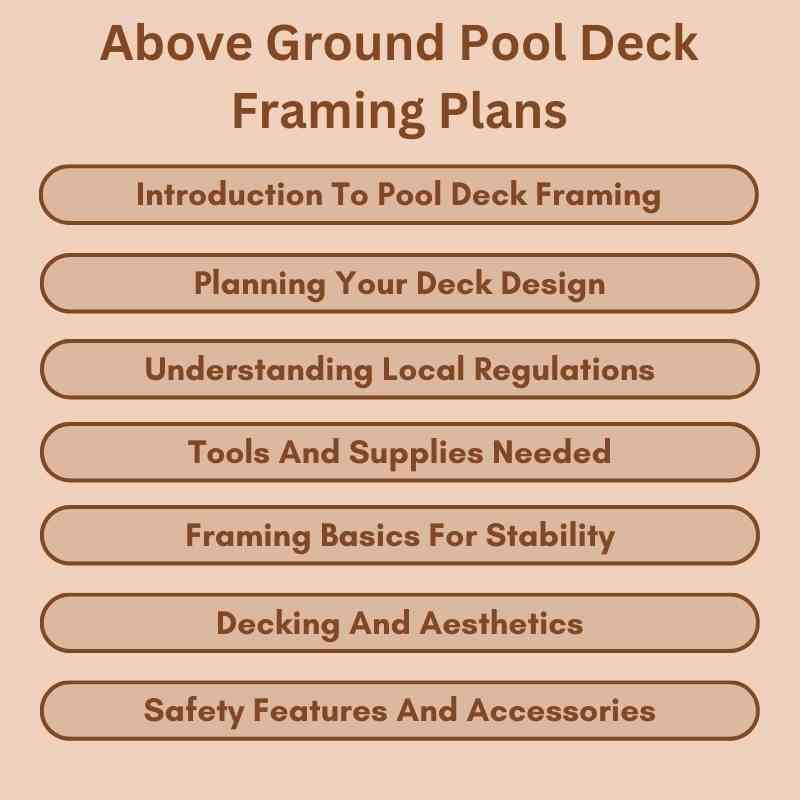 Above Ground Pool Deck Framing Plans