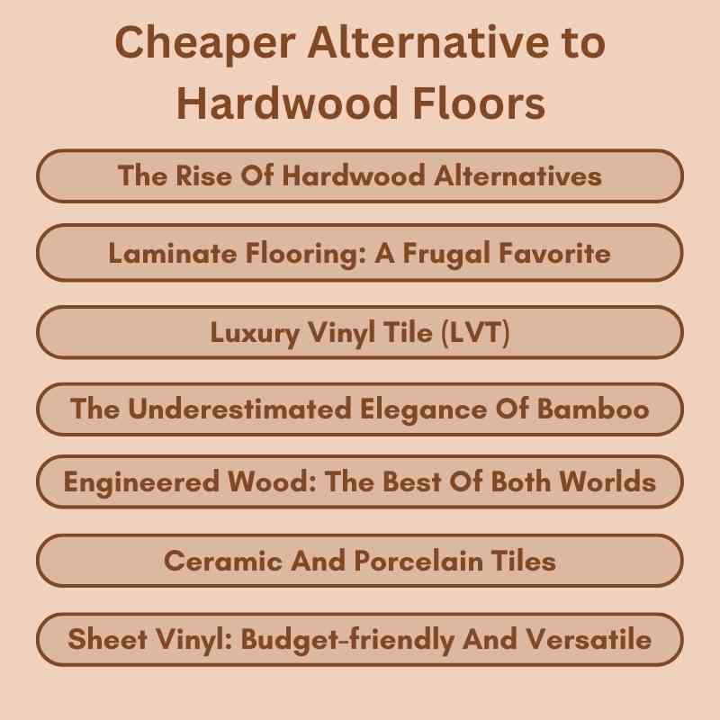 Cheaper Alternative to Hardwood Floors