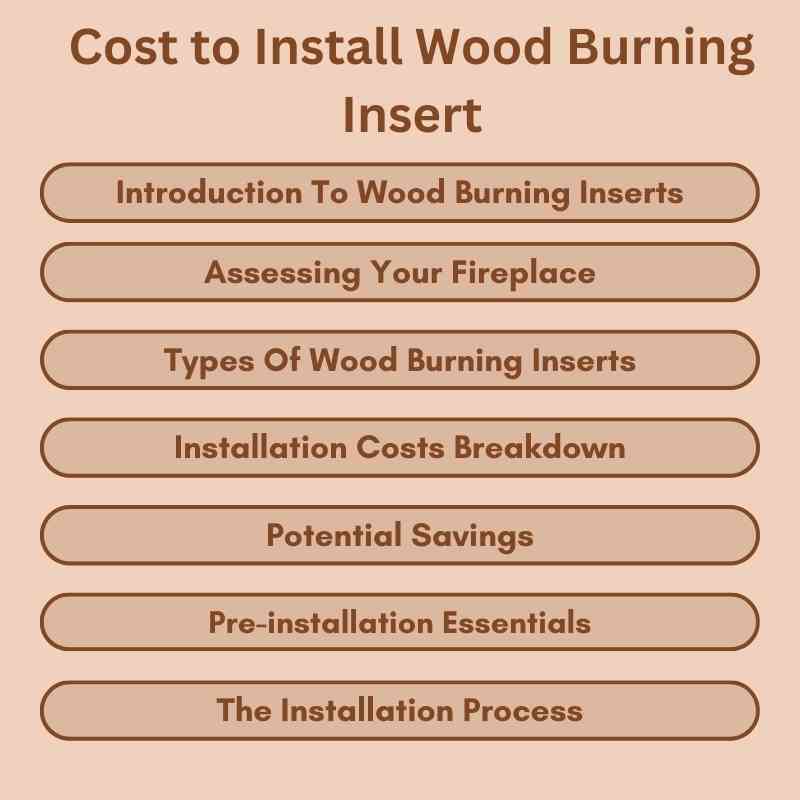 Cost to Install Wood Burning Insert