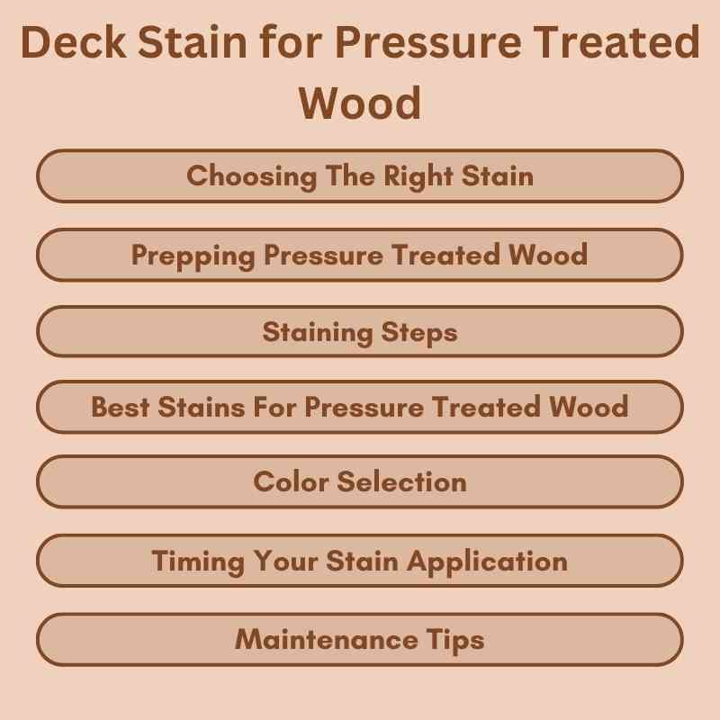 Deck Stain for Pressure Treated Wood