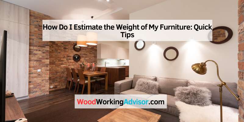 How Do I Estimate the Weight of My Furniture