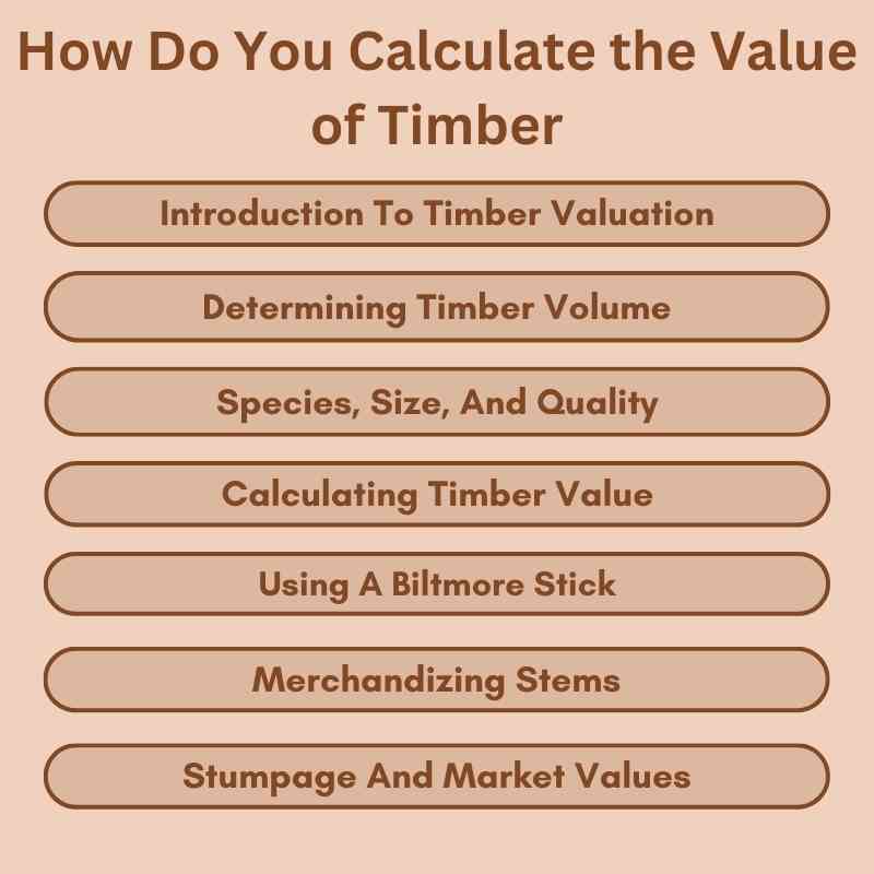 How Do You Calculate the Value of Timber