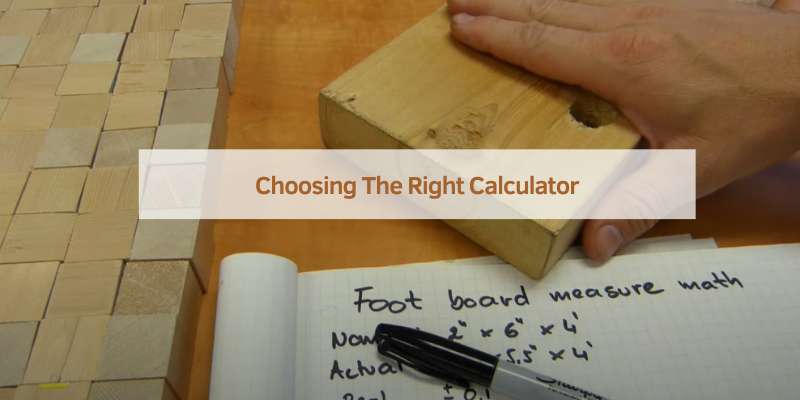 Choosing The Right Calculator