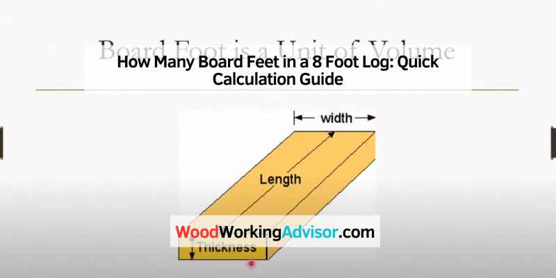 How Many Board Feet in a 8 Foot Log