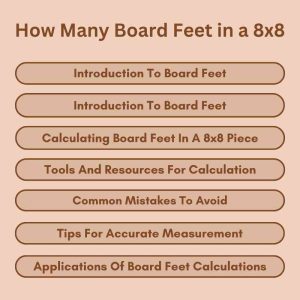 How Many Board Feet in a 8x8: Quick Calculation Guide