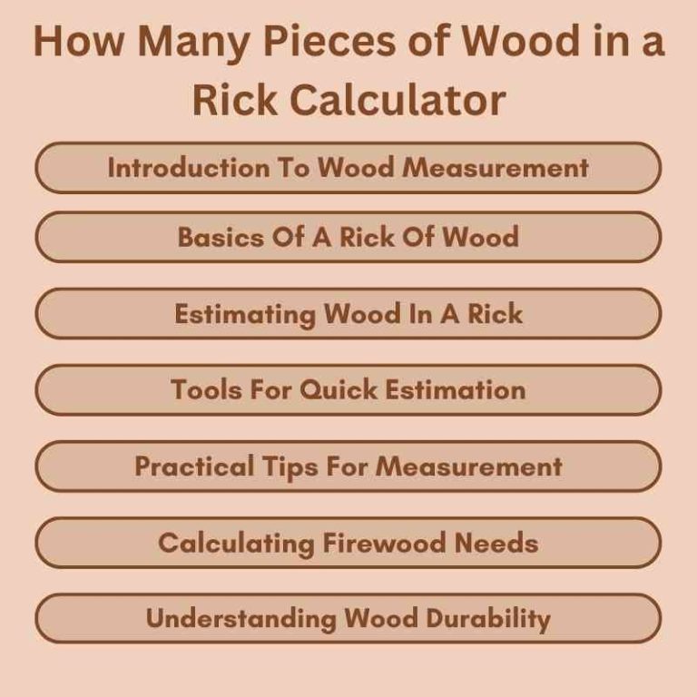 How Many Pieces of Wood in a Rick Calculator Quick