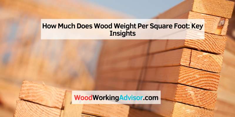 How Much Does Wood Weight Per Square Foot