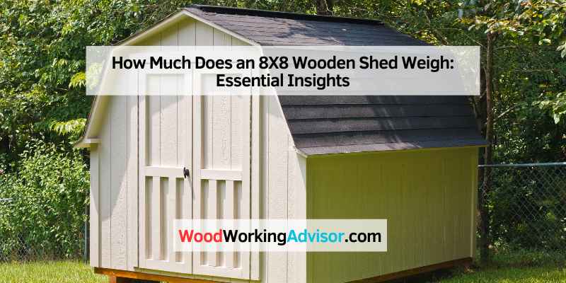 How Much Does an 8X8 Wooden Shed Weigh