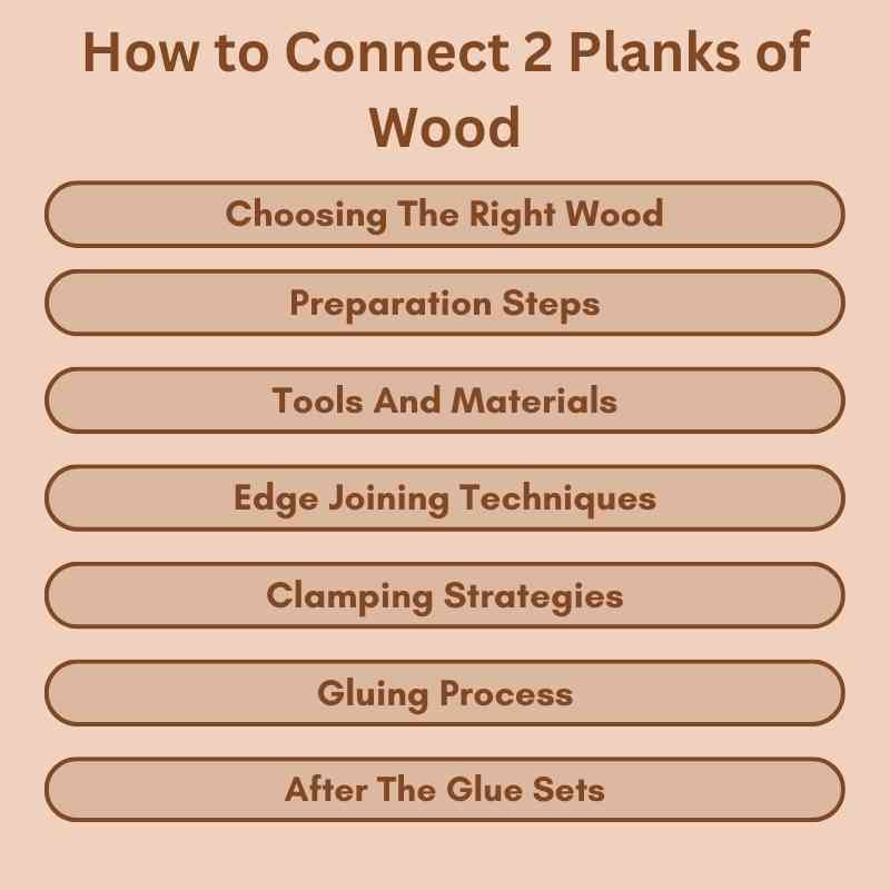 How to Connect 2 Planks of Wood