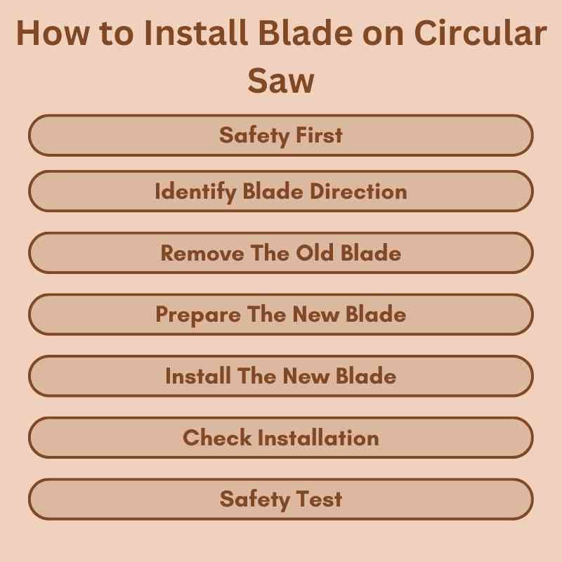 How to Install Blade on Circular Saw
