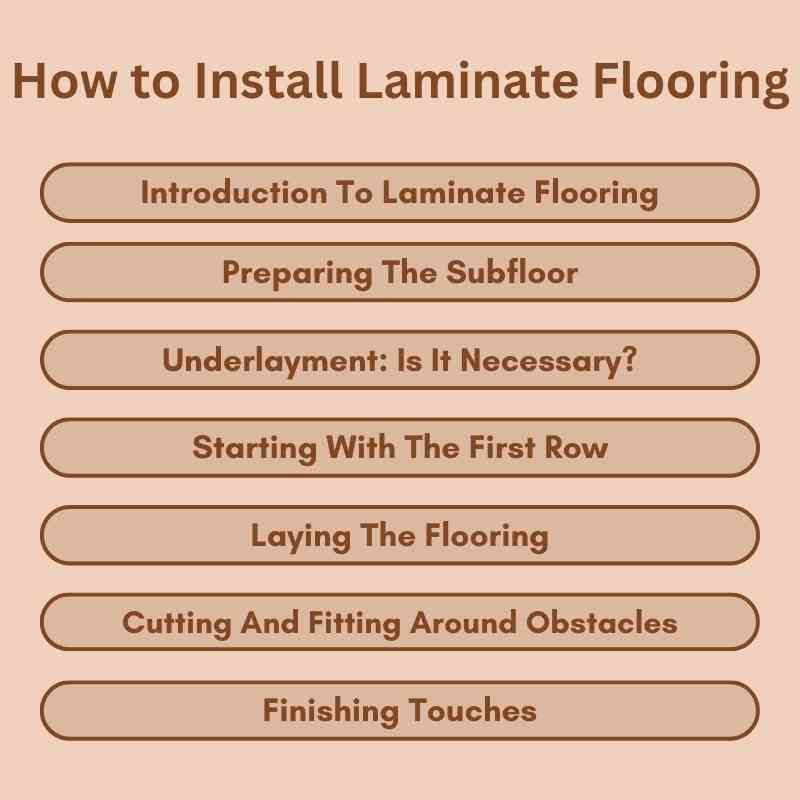 How to Install Laminate Flooring