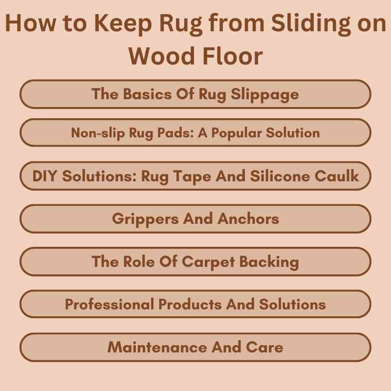 How to Keep Rug from Sliding on Wood Floor