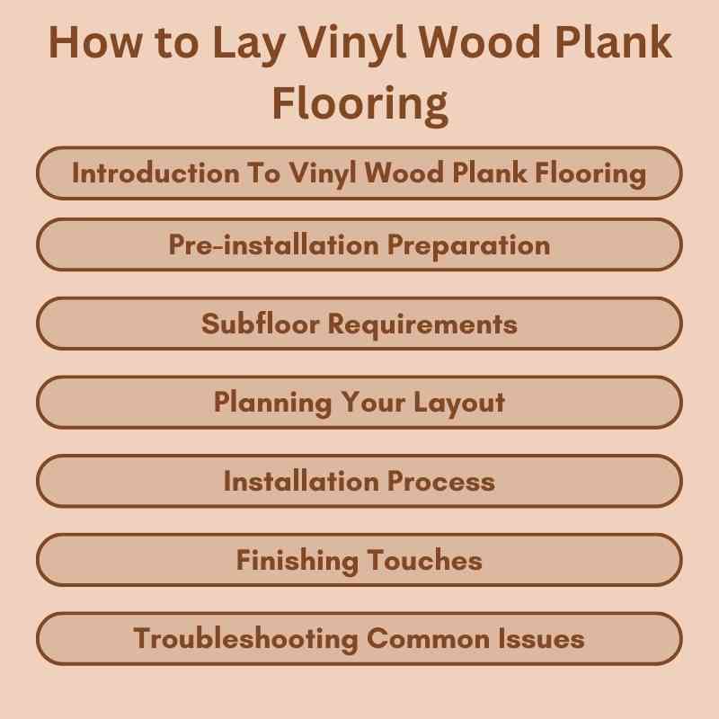 How to Lay Vinyl Wood Plank Flooring