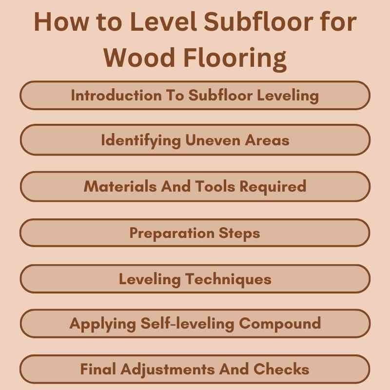 How to Level Subfloor for Wood Flooring
