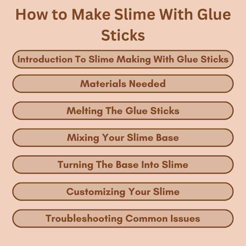 How to Make Slime With Glue Sticks