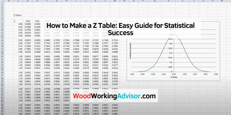 How to Make a Z Table