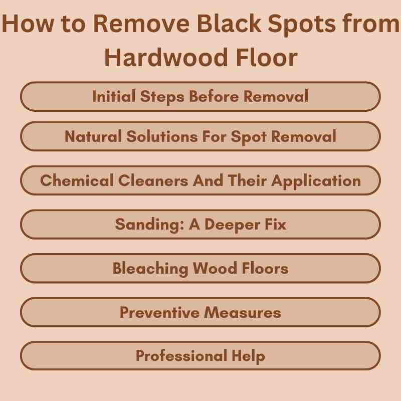 How to Remove Black Spots from Hardwood Floor