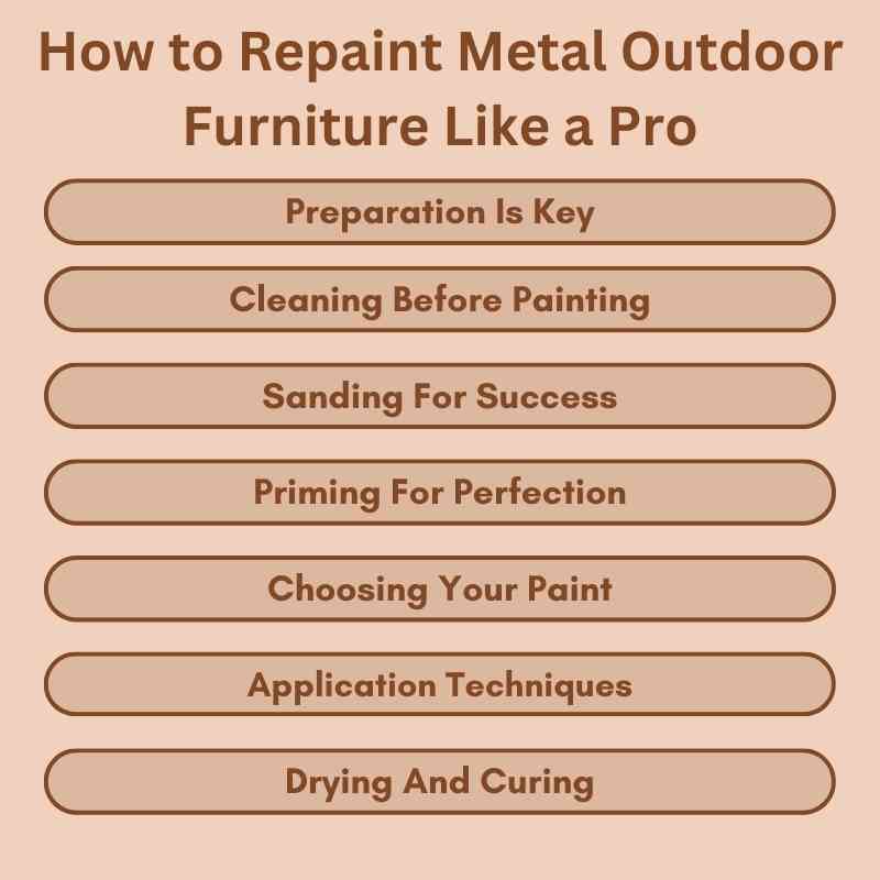 How to Repaint Metal Outdoor Furniture Like a Pro