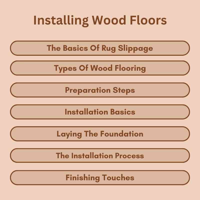 Installing Wood Floors