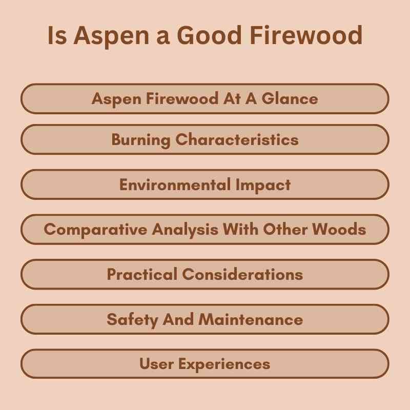Is Aspen a Good Firewood