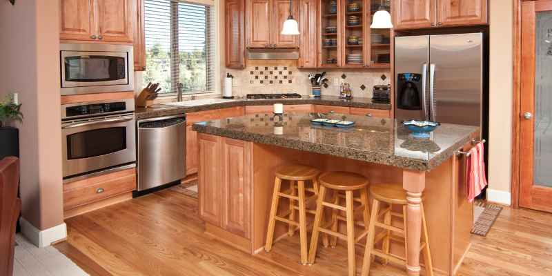 Kitchen With Hardwood Floors