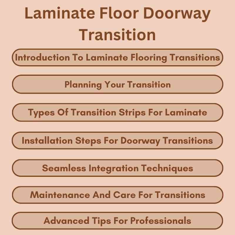 Laminate Floor Doorway Transition