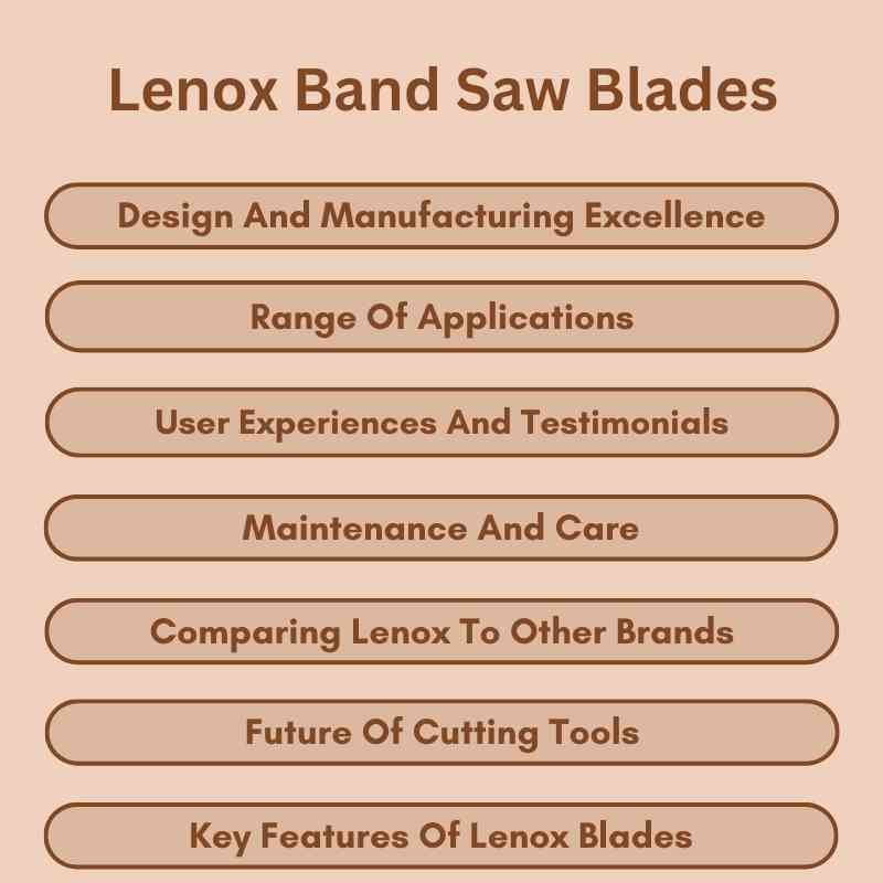 Lenox Band Saw Blades